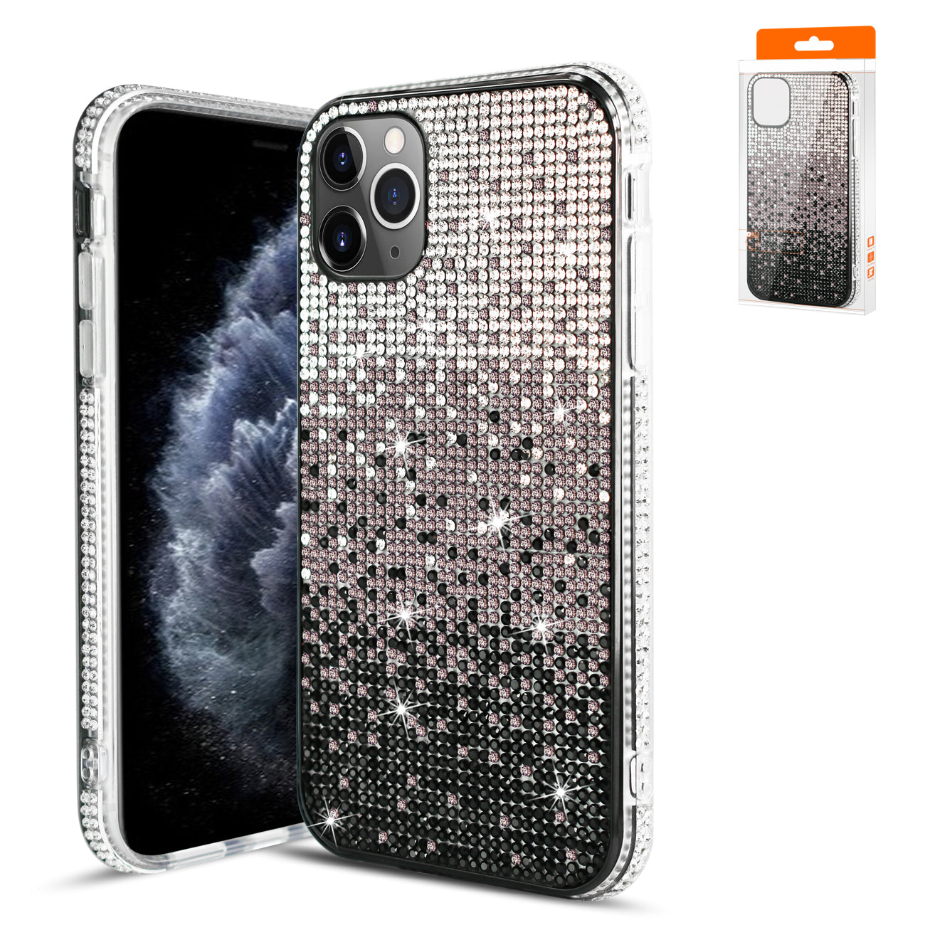 Reiko Design Diamond Case For APPLE IPHONE 11 PRO MAX In Black